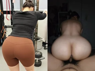 大屁股锻炼完充血了我的鸡巴也充血了